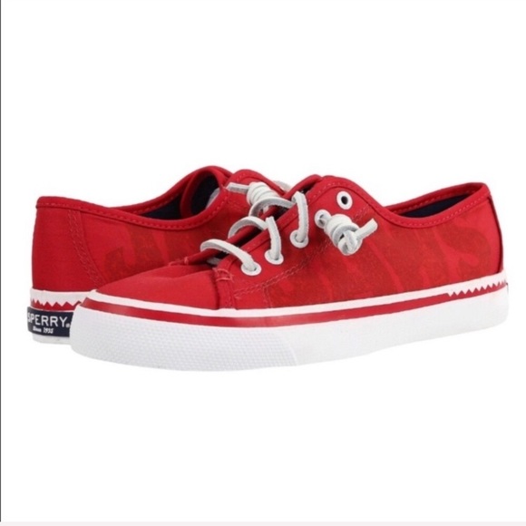 Sperry Shoes - Sperry Jaws Limited Edition Red Loafers Size 8 1/2